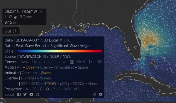 190903 Hurrikan Dorian nullschool.net wavehight.JPG